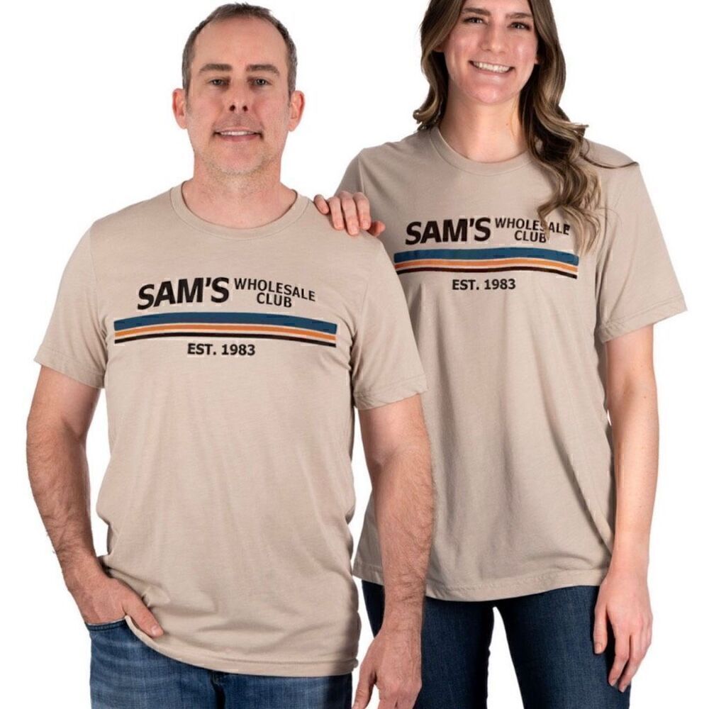 Sam's Club Retro Unisex Adult Short Sleeve T-Shirt Size Large